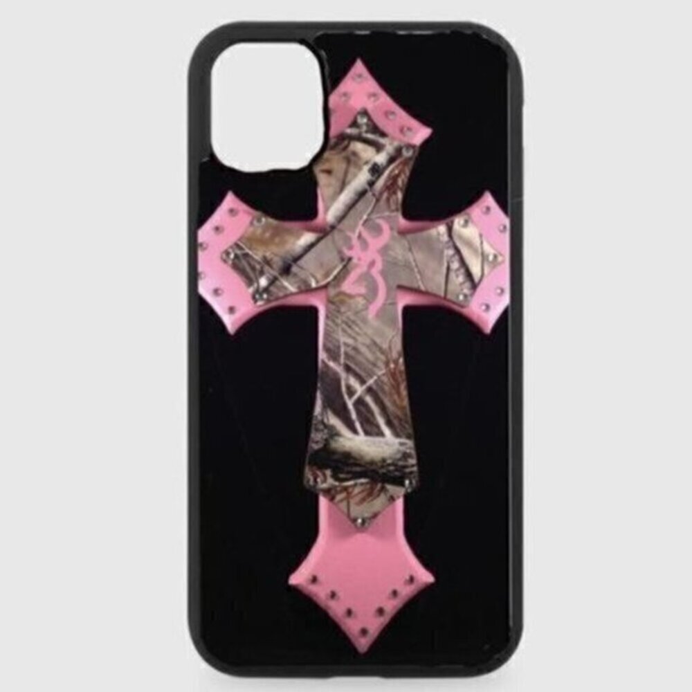 PINK Camo Cross Phone Case